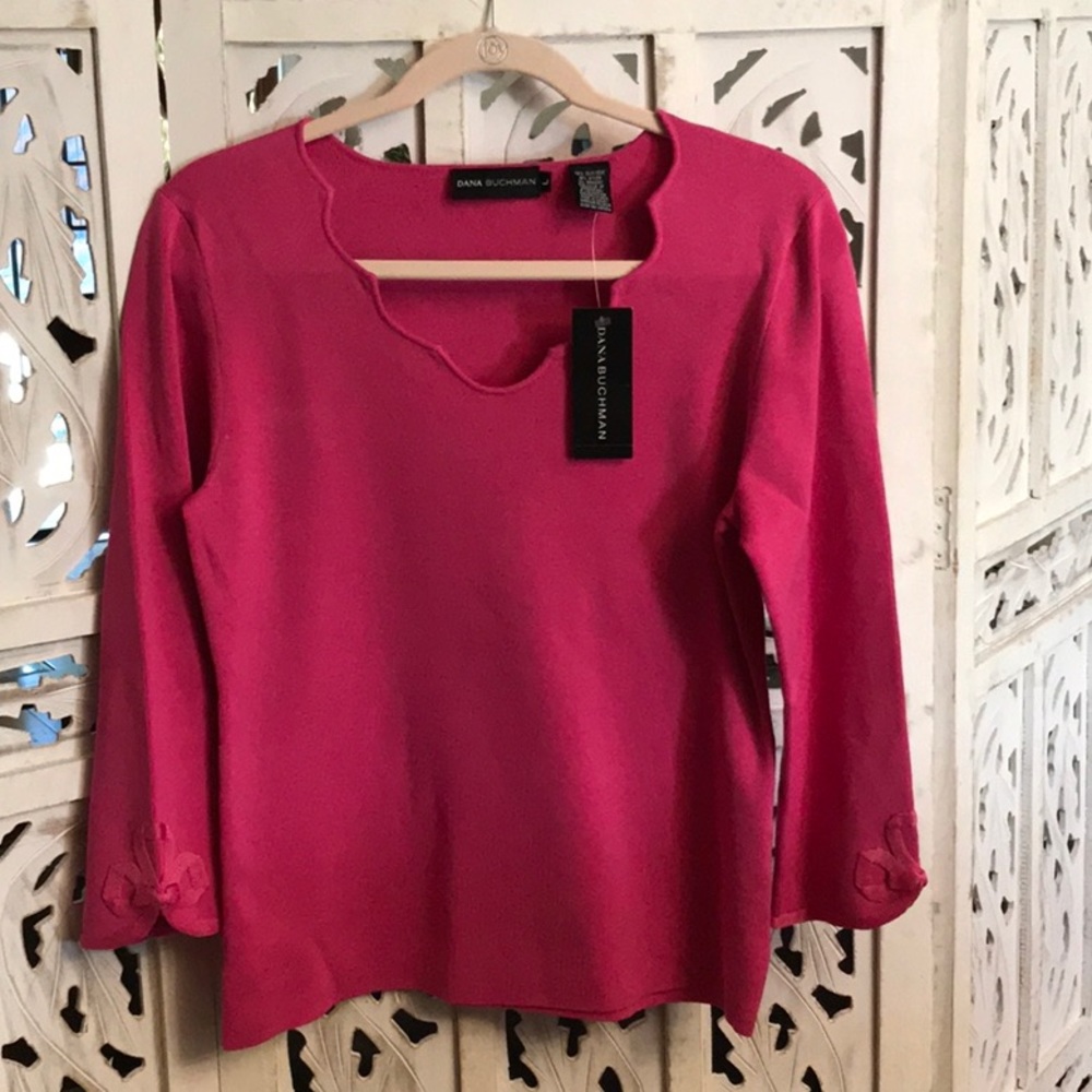 New  Dana Buchhman pink sweater